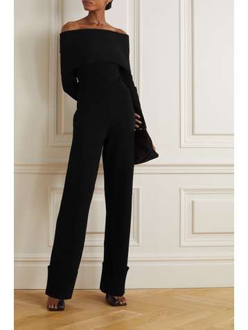 ALTUZARRA Pull épaules nues en mailles stretch Ashby