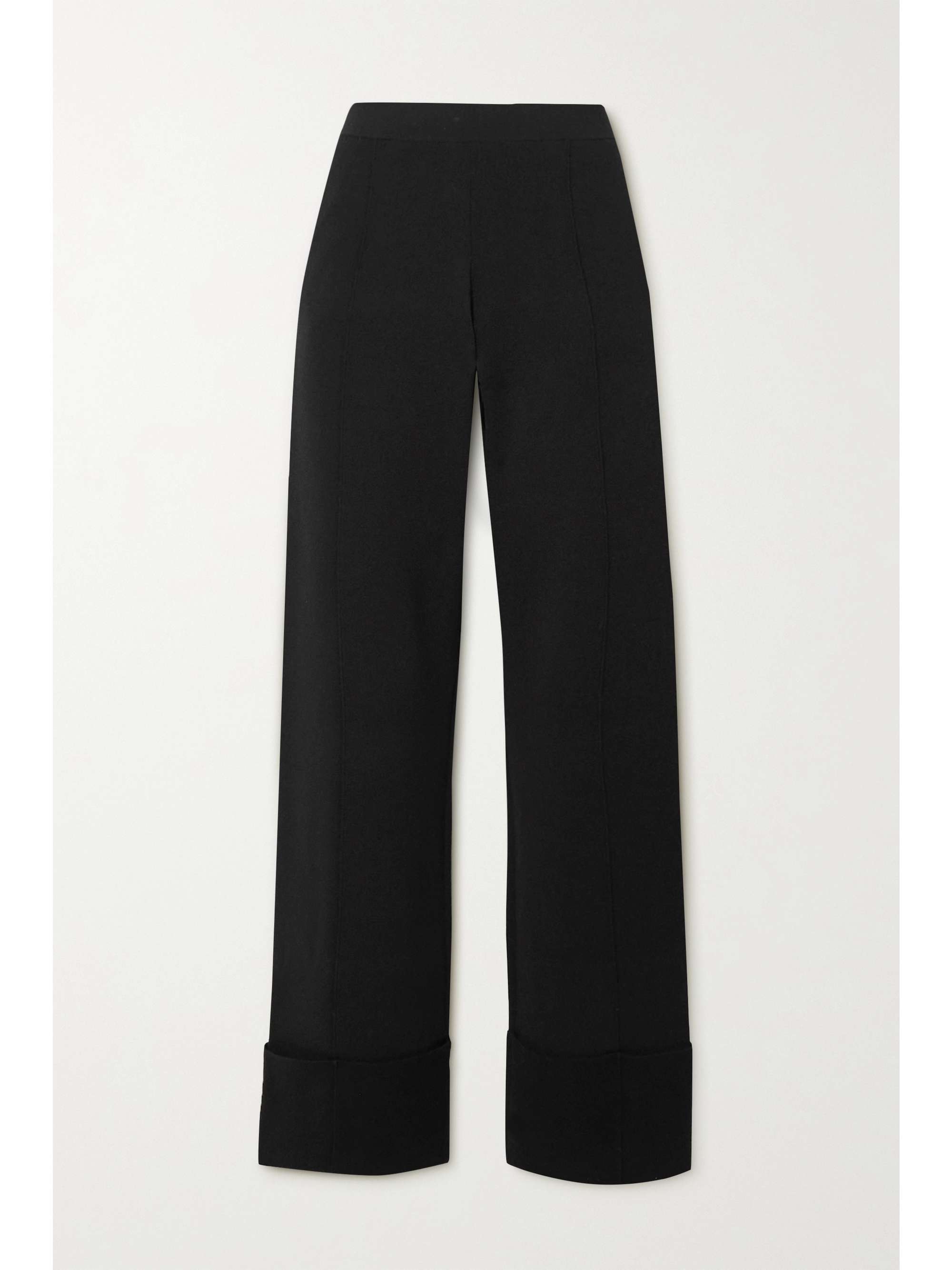 Black Jordan stretch-knit wide-leg 