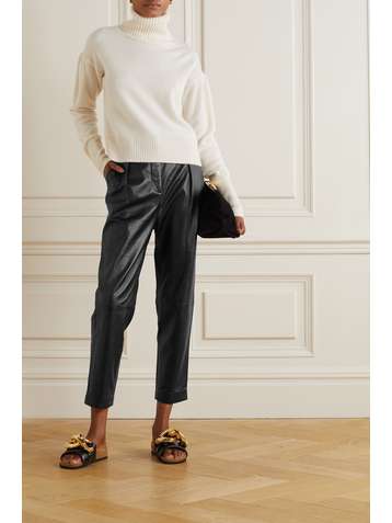 ALTUZARRA Pantalon droit en cuir Sidney