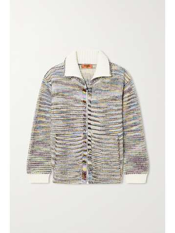 MISSONI Crochet-knit cashmere and wool-blend cardigan