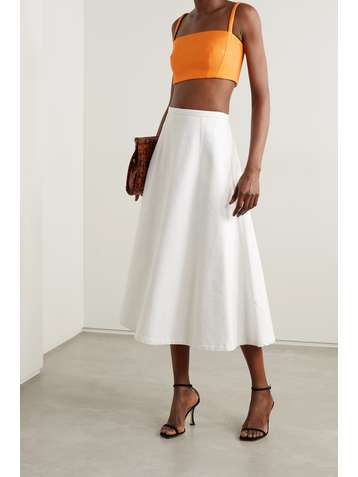 EMILIA WICKSTEAD Fabiola cropped cloqué bra top