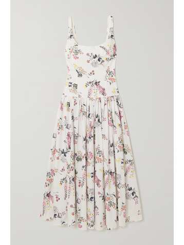 EMILIA WICKSTEAD Galen floral-print organic cotton-poplin midi dress