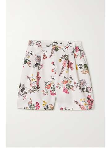 EMILIA WICKSTEAD Elliot floral-print faille shorts