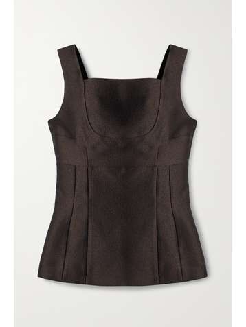 EMILIA WICKSTEAD Fern satin-crepe top