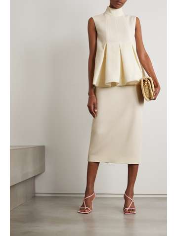 EMILIA WICKSTEAD Lorinda crepe midi skirt