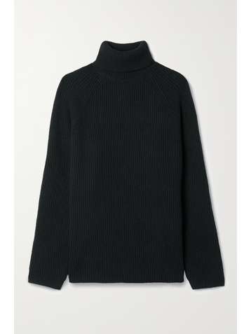 GABRIELA HEARST Wigman ribbed recycled cashmere turtleneck sweater