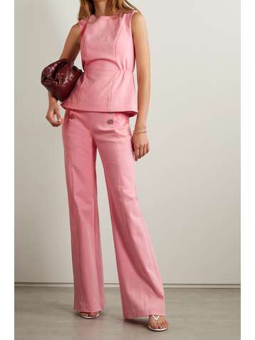 ADAM LIPPES High-rise wide-leg jeans
