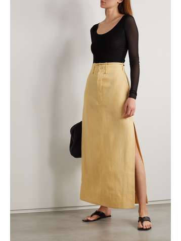 MAX MARA Body en jersey stretch et en tulle Carnet Leisure