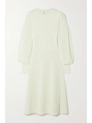 VICTORIA BECKHAM Open-knit midi dress