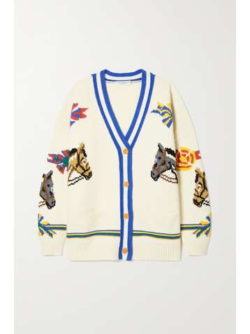 PHILOSOPHY DI LORENZO SERAFINI Intarsia wool cardigan