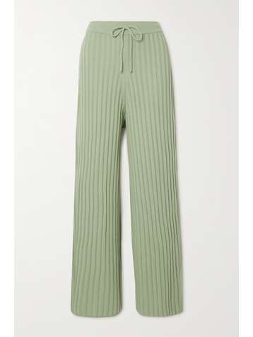 LE 17 SEPTEMBRE Pantalon droit en laine côtelée