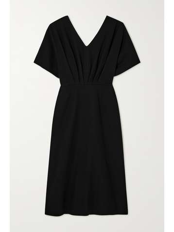 LE 17 SEPTEMBRE Robe midi réversible en coton à fronces