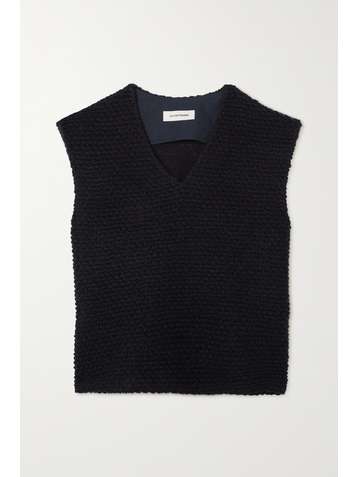 LE 17 SEPTEMBRE Pull sans manches en bouclé de laine