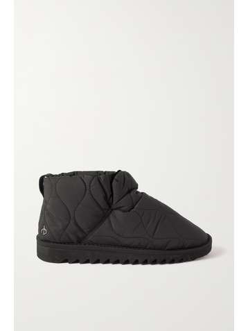 RAG & BONE Eira grosgrain-trimmed quilted shell ankle boots