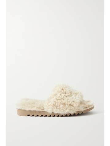 RAG & BONE Eira faux shearling slides