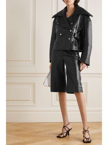 NANUSHKA Tazu Shorts aus Kunstleder