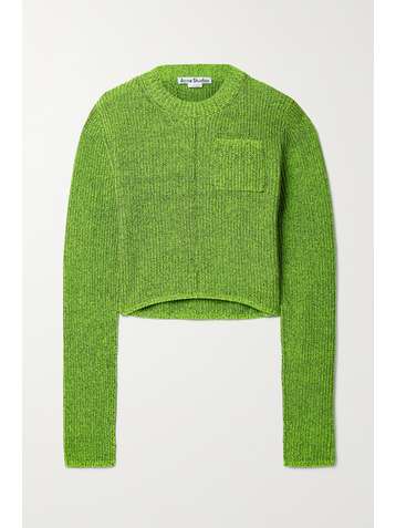 ACNE STUDIOS Cropped ribbed-knit sweater
