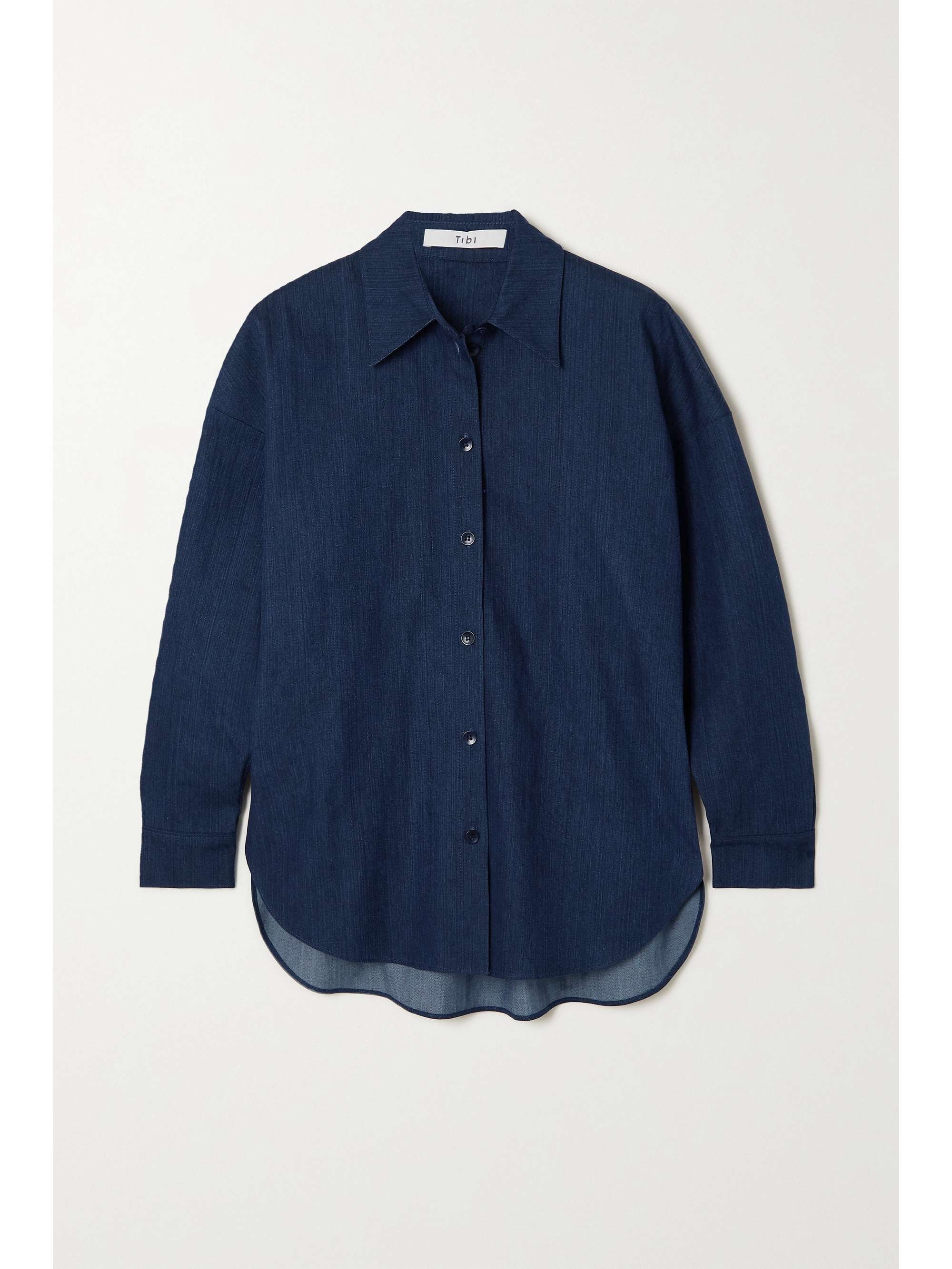 Mid denim Summer oversized denim shirt 