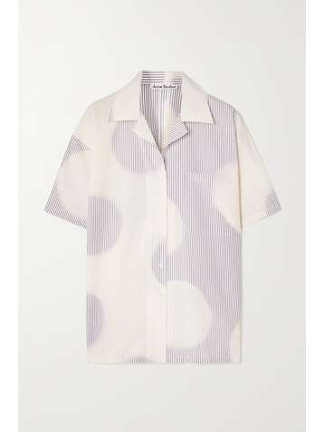 ACNE STUDIOS Printed cotton-poplin shirt