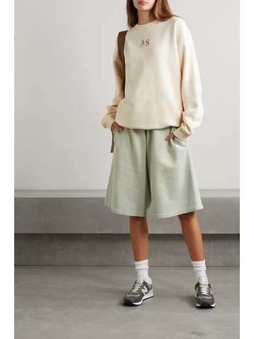 ACNE STUDIOS Oversized embroidered cotton sweatshirt