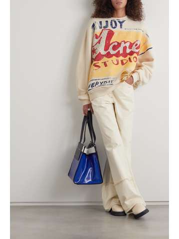 ACNE STUDIOS + Grant Levy-Lucero oversized printed organic cotton-jersey sweatshirt