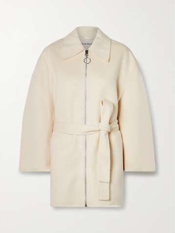 ACNE STUDIOS Belted wool and alpaca-blend coat
