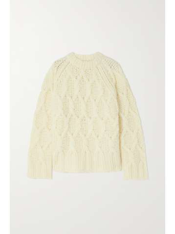 ACNE STUDIOS Cable-knit wool-blend sweater
