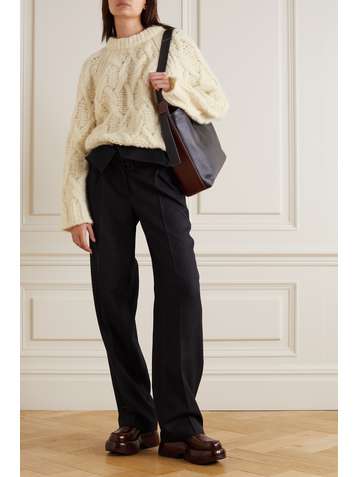 ACNE STUDIOS Cable-knit wool-blend sweater