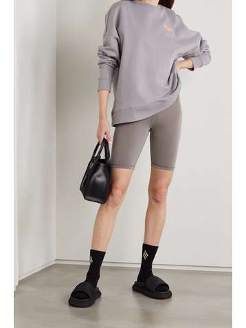ROTATE BIRGER CHRISTENSEN Sunday Kamelia Shorts aus recyceltem Stretch-Material mit Print
