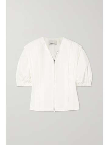 3.1 PHILLIP LIM Haut en popeline de coton mélangé à plis