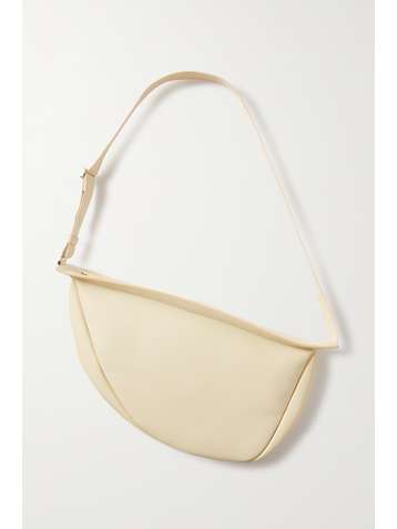THE ROW Sac porté épaule en cuir texturé Slouchy Banana Large
