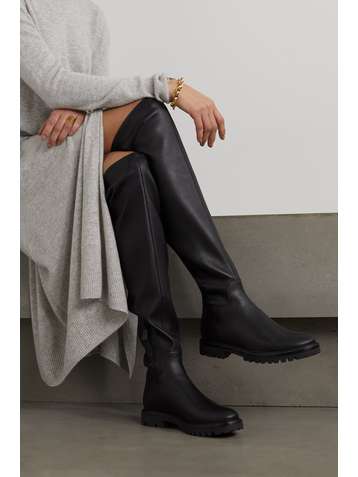 VINCE Cabria stretch-leather over-the-knee boots