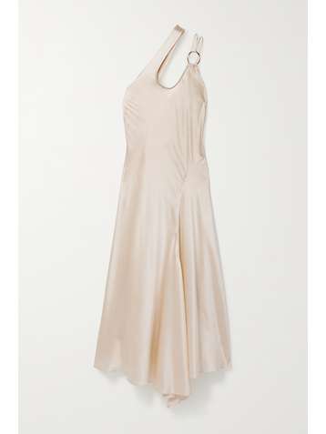 CULT GAIA Gwenyth asymmetric embellished silk-satin dress