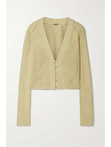 CULT GAIA Beverly verkürzter Cardigan aus Rippstrick