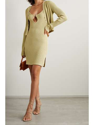 CULT GAIA Beverly verkürzter Cardigan aus Rippstrick