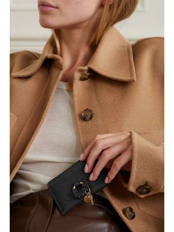 SEE BY CHLOÉ Hana embellished textured-leather cardholder