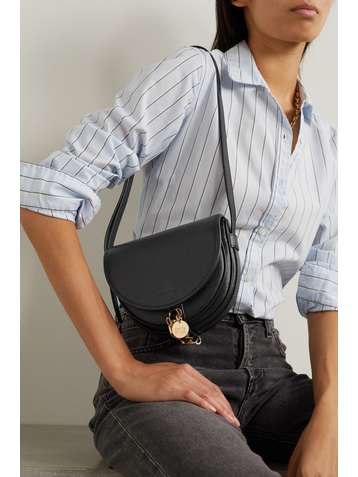 SEE BY CHLOÉ Mara small chain-embellished leather shoulder bag