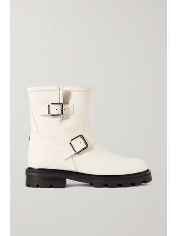 JIMMY CHOO Youth II 40 buckled leather ankle boots