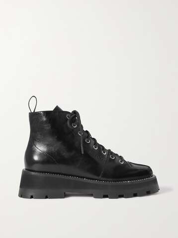 JIMMY CHOO Colby crystal-embellished leather ankle boots