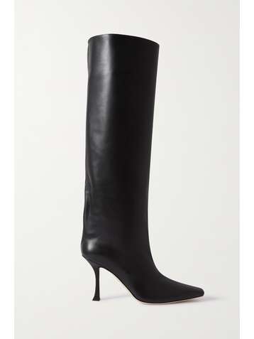 JIMMY CHOO Chad 90 leather knee boots