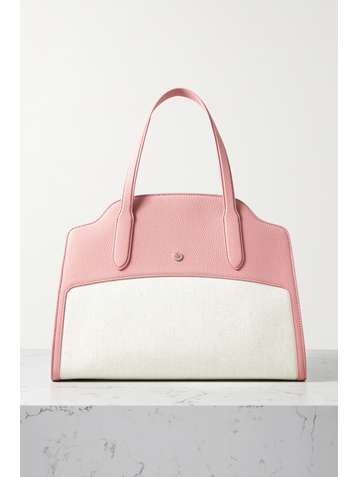 LORO PIANA Sesia large textured-leather and canvas tote