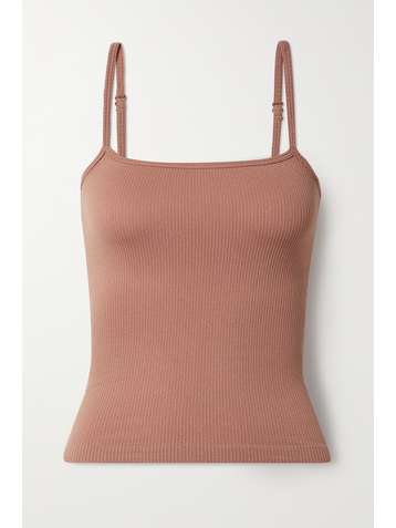 SKIMS Stretch Rib Straight Neck camisole - Rose Clay