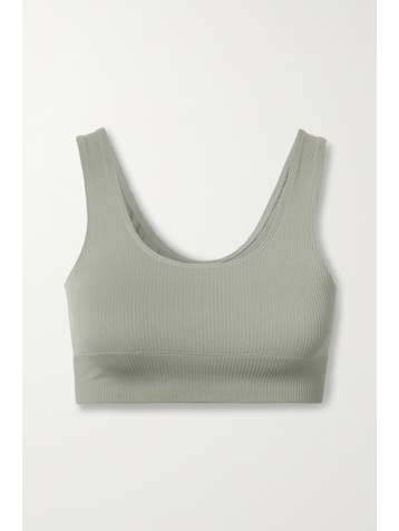 SKIMS Stretch Rib Scoop bra- Sea Haze