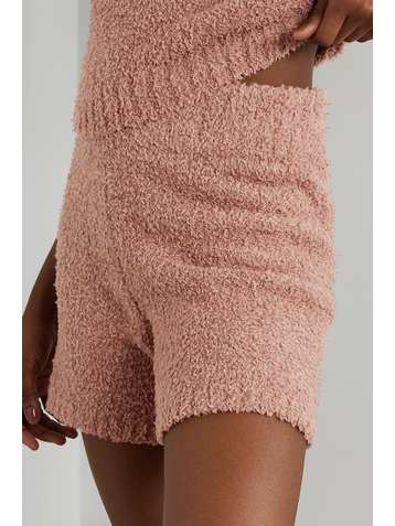 SKIMS Cozy Knit bouclé shorts - Rose Clay