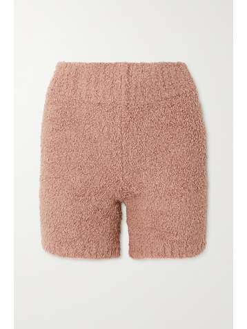 SKIMS Cozy Knit bouclé shorts - Rose Clay