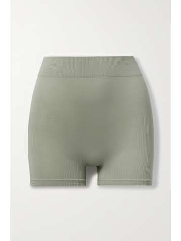 SKIMS Stretch Rib shorts - Sea Haze