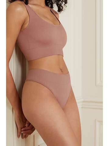 SKIMS Stretch Rib bralette - Rose Clay