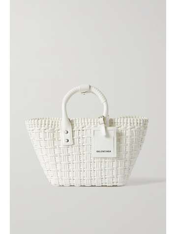 BALENCIAGA Bistro XS woven leather tote