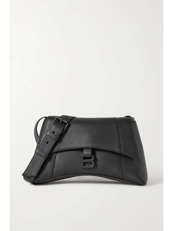 BALENCIAGA Hourglass mittelgroße Schultertasche aus Leder