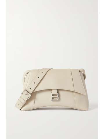 BALENCIAGA Hourglass kleine Schultertasche aus Leder
